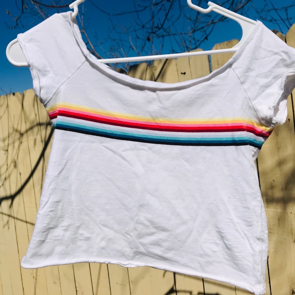 Off the shoulder crop top